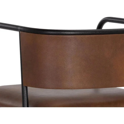 Brenan Leather Counter Stool - LOOMLAN - SUNPAN - Counter Stools