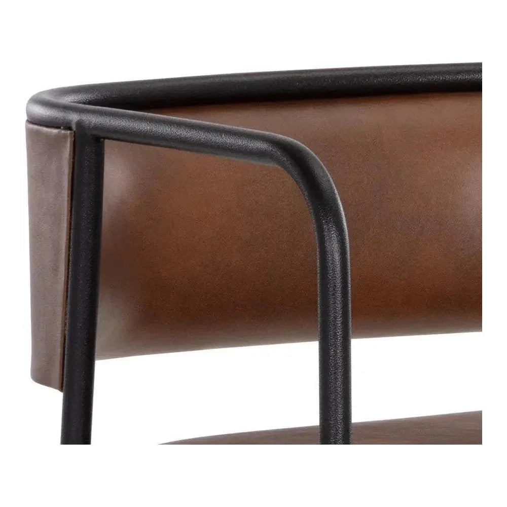 Brenan Leather Counter Stool - LOOMLAN - SUNPAN - Counter Stools