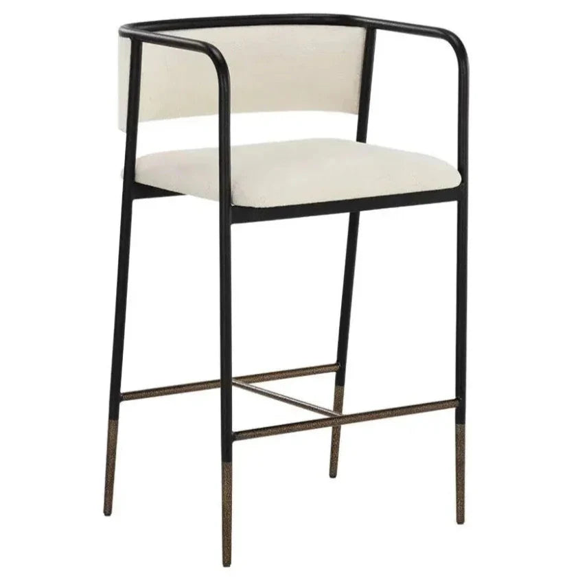 Brenan Leather Counter Stool - LOOMLAN - SUNPAN - Counter Stools