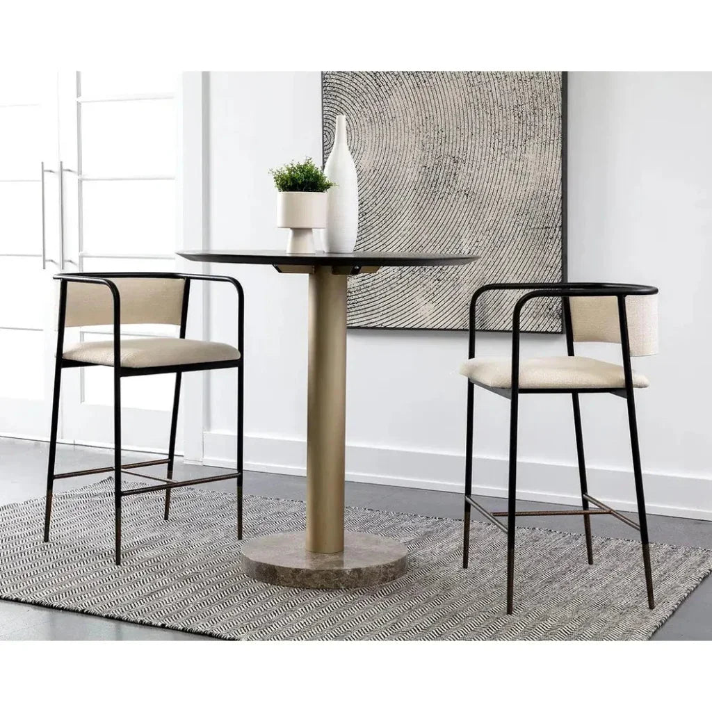 Brenan Leather Counter Stool - LOOMLAN - SUNPAN - Counter Stools