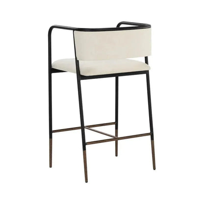 Brenan Leather Counter Stool - LOOMLAN - SUNPAN - Counter Stools
