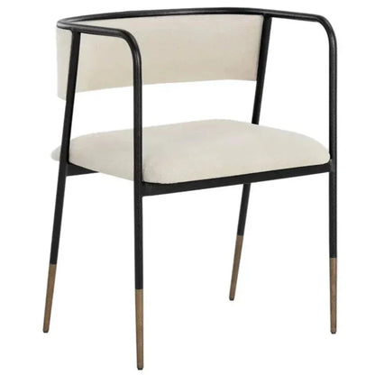 Brenan Leather Dining Armchair - LOOMLAN - SUNPAN - Dining Chairs