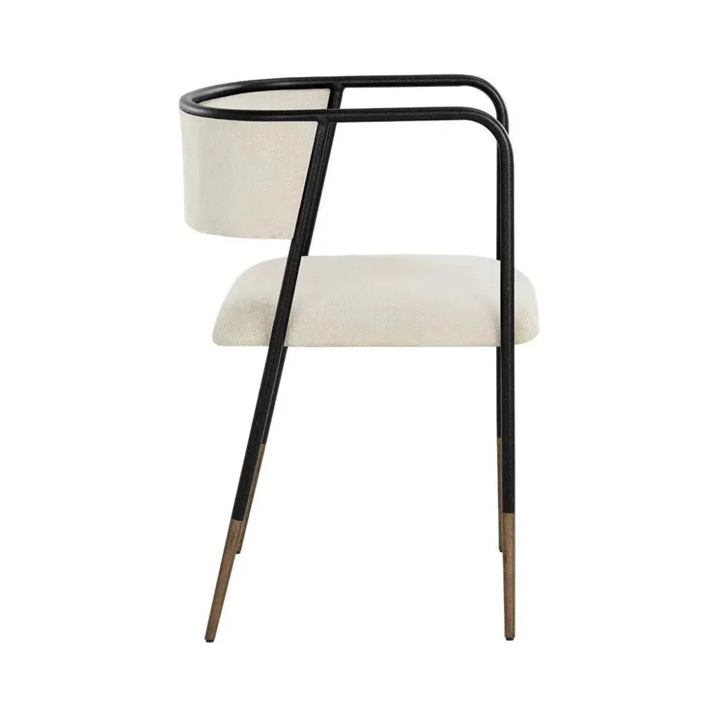 Brenan Leather Dining Armchair - LOOMLAN - SUNPAN - Dining Chairs