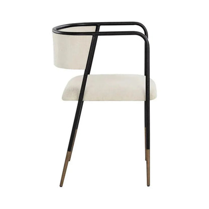 Brenan Leather Dining Armchair - LOOMLAN - SUNPAN - Dining Chairs