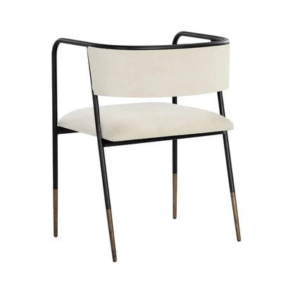Brenan Leather Dining Armchair - LOOMLAN - SUNPAN - Dining Chairs
