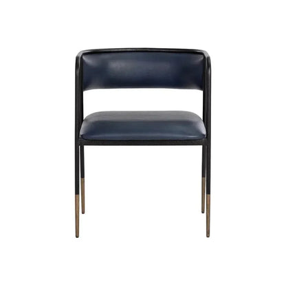 Brenan Leather Dining Armchair - LOOMLAN - SUNPAN - Dining Chairs