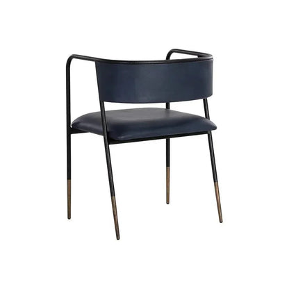 Brenan Leather Dining Armchair - LOOMLAN - SUNPAN - Dining Chairs