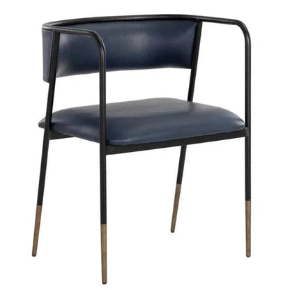 Brenan Leather Dining Armchair - LOOMLAN - SUNPAN - Dining Chairs