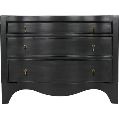 Brentford Wood Black Dresser - LOOMLAN - Noir - Dressers