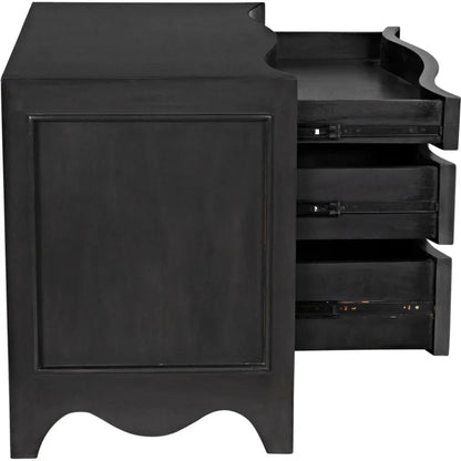 Brentford Wood Black Dresser - LOOMLAN - Noir - Dressers