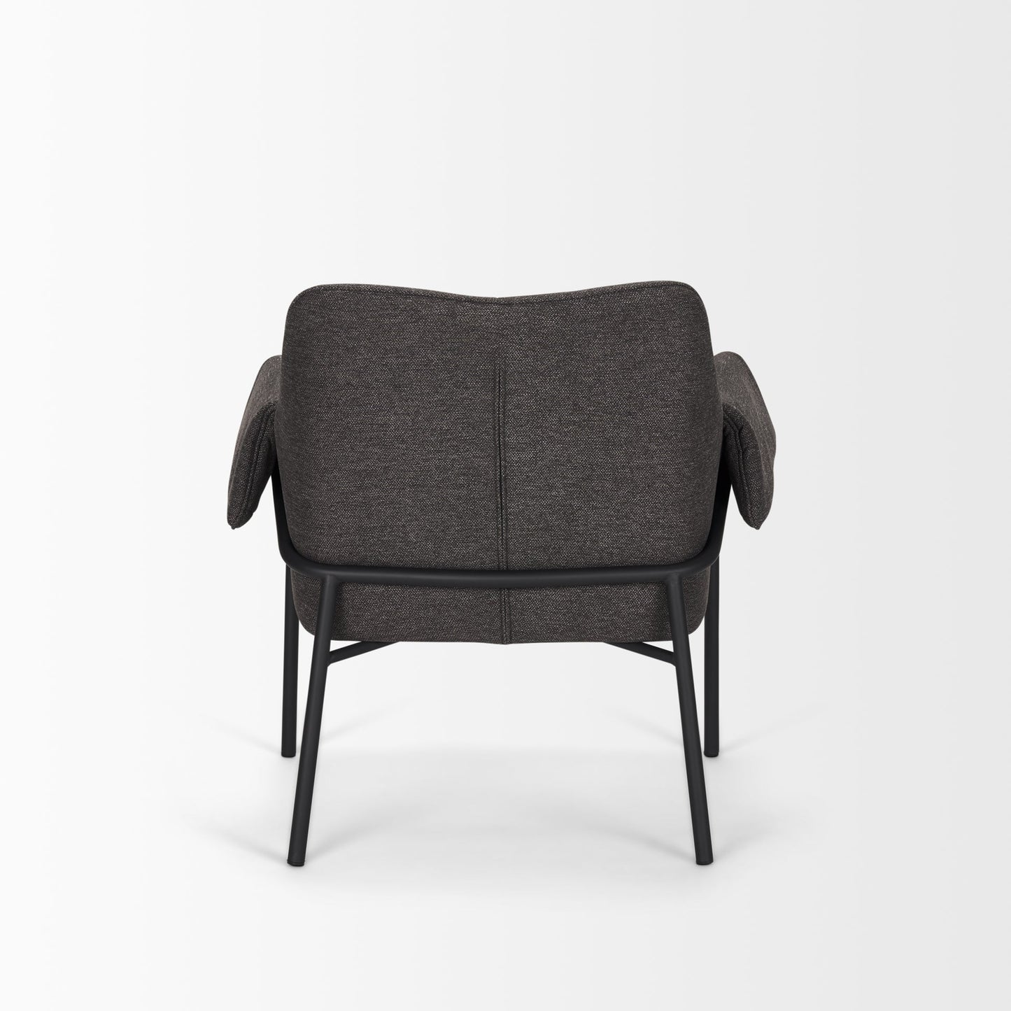 Brently Black Fabric Accent Chair