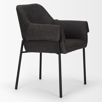 Brently Woven Fabric Dining Chair (Set of 2)