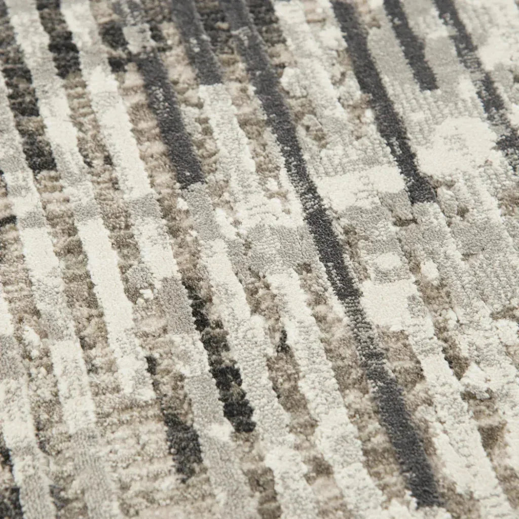 Bret Abstract Gray Area Rugs For Living Room - LOOMLAN - LOOMLAN - Area Rugs