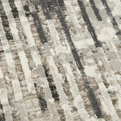 Bret Abstract Gray Area Rugs For Living Room - LOOMLAN - LOOMLAN - Area Rugs