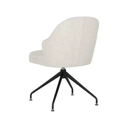 Bretta Leather Swivel Armless Dining Chair - LOOMLAN - SUNPAN - Dining Chairs