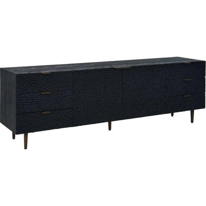 Breu Modern Black Buffet Credenza - LOOMLAN - Moe's Home - Sideboards