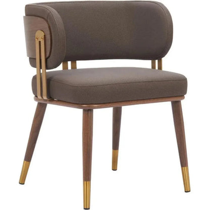 Brew Wood & Steel Brown Dining Chair 2PC - LOOMLAN - Zuo Modern - Dining Chairs