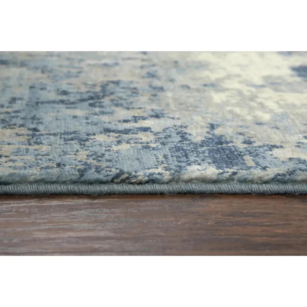 Bric Abstract Blue Large Area Rugs For Living Room - LOOMLAN - LOOMLAN - Area Rugs