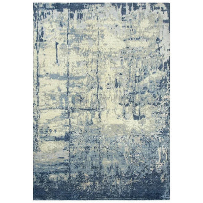 Bric Abstract Blue Large Area Rugs For Living Room - LOOMLAN - LOOMLAN - Area Rugs