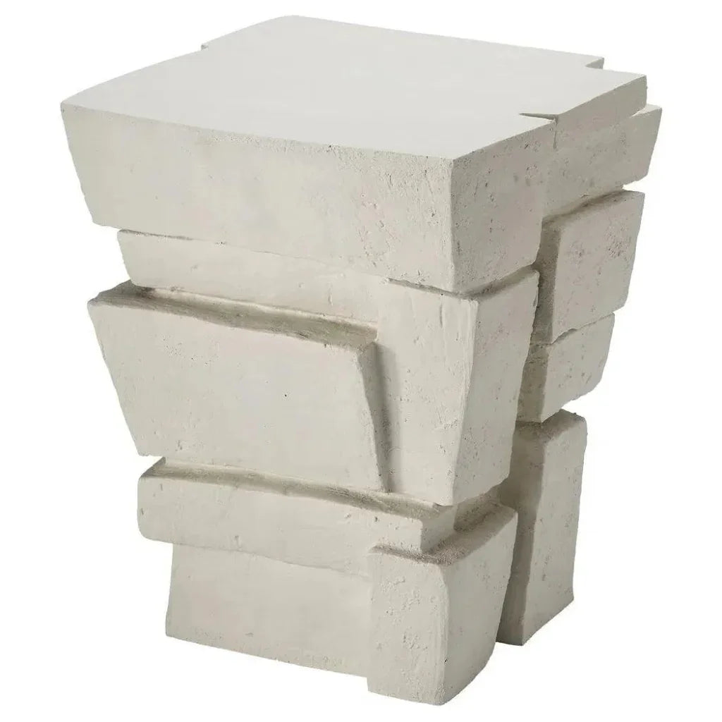 Brick Fiber Glass Side Table - Limited Stock Available - LOOMLAN - Jamie Young - Side Tables