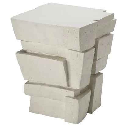 Brick Fiber Glass Side Table - Limited Stock Available - LOOMLAN - Jamie Young - Side Tables