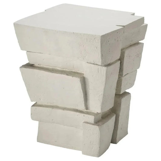 Brick Fiber Glass Side Table - Limited Stock Available - LOOMLAN - Jamie Young - Side Tables