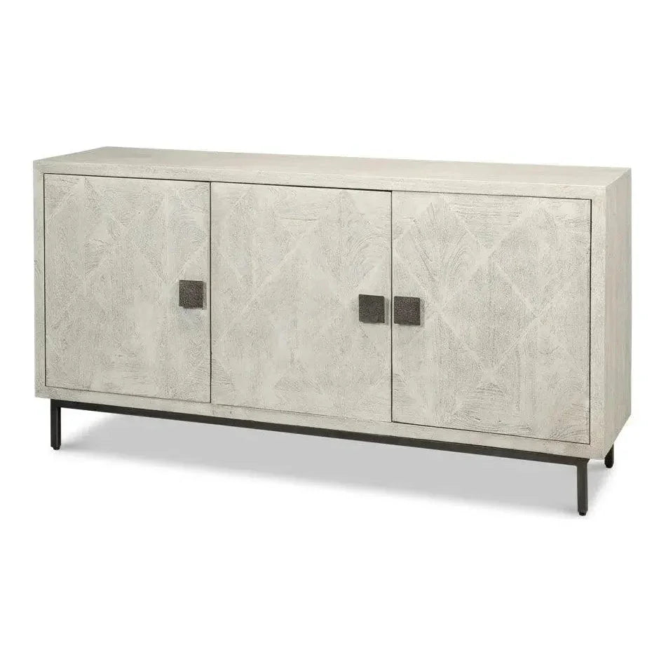 Bricka Three Door Credenza for Dining Room - LOOMLAN - Sarreid - Sideboards