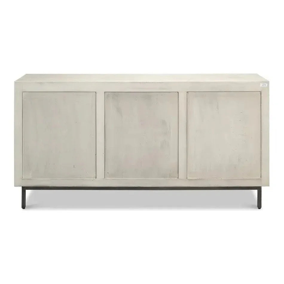 Bricka Three Door Credenza for Dining Room - LOOMLAN - Sarreid - Sideboards