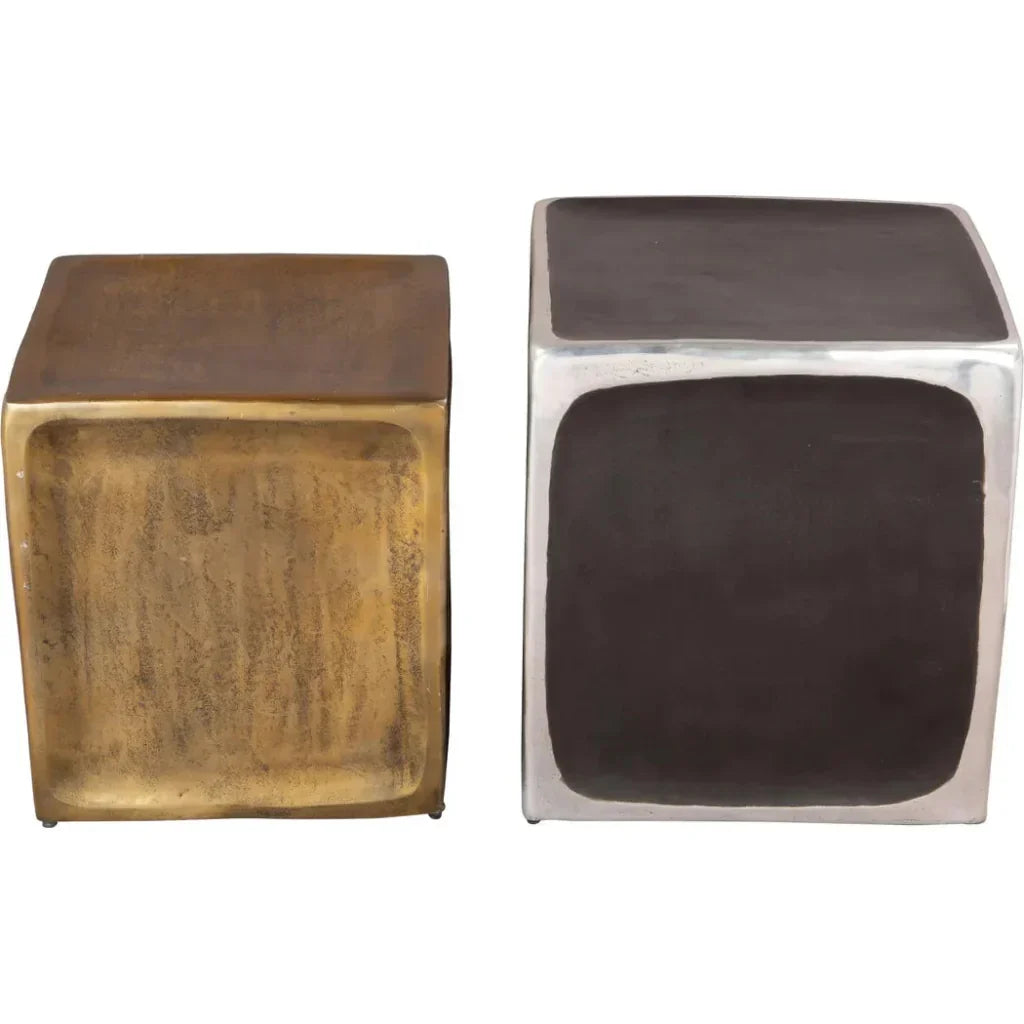 Brics Multicolor Side Table Set (2 - Piece) - LOOMLAN - Zuo Modern - Side Tables