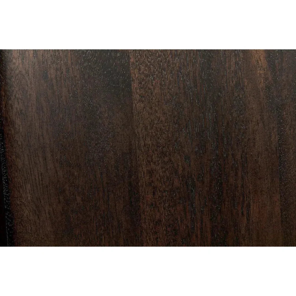 Bridge Desk, Ebony Walnut Wood Unique Desk Drawers-Home Office Desks-Noir-LOOMLAN