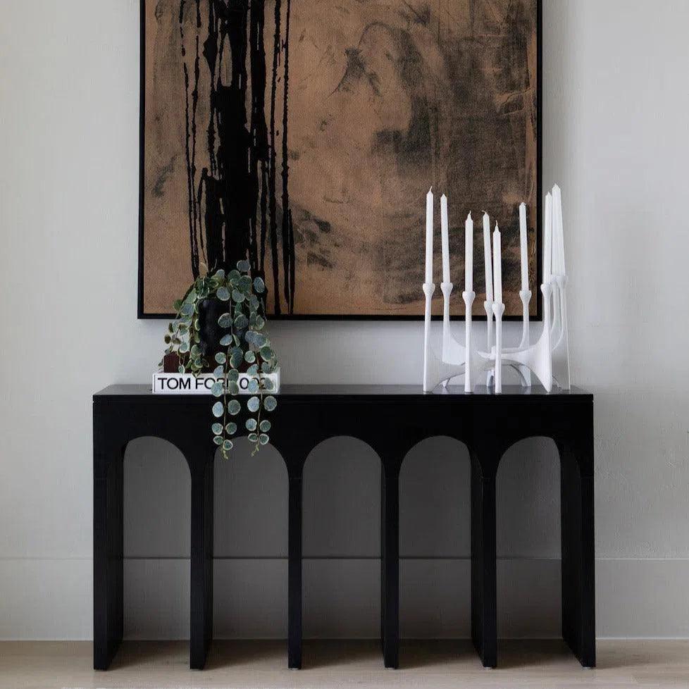 Bridge Rectangular Wood Console Table