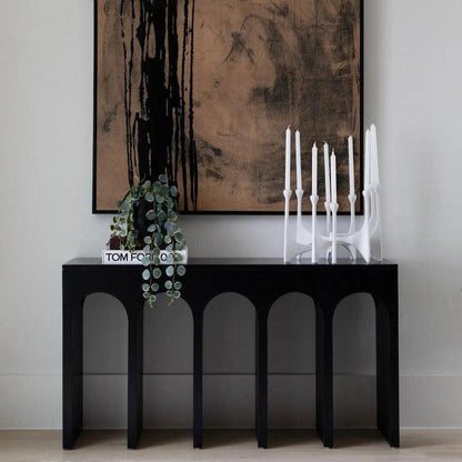 Bridge Rectangular Wood Console Table