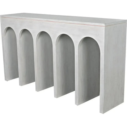 Bridge Rectangular Wood Console Table