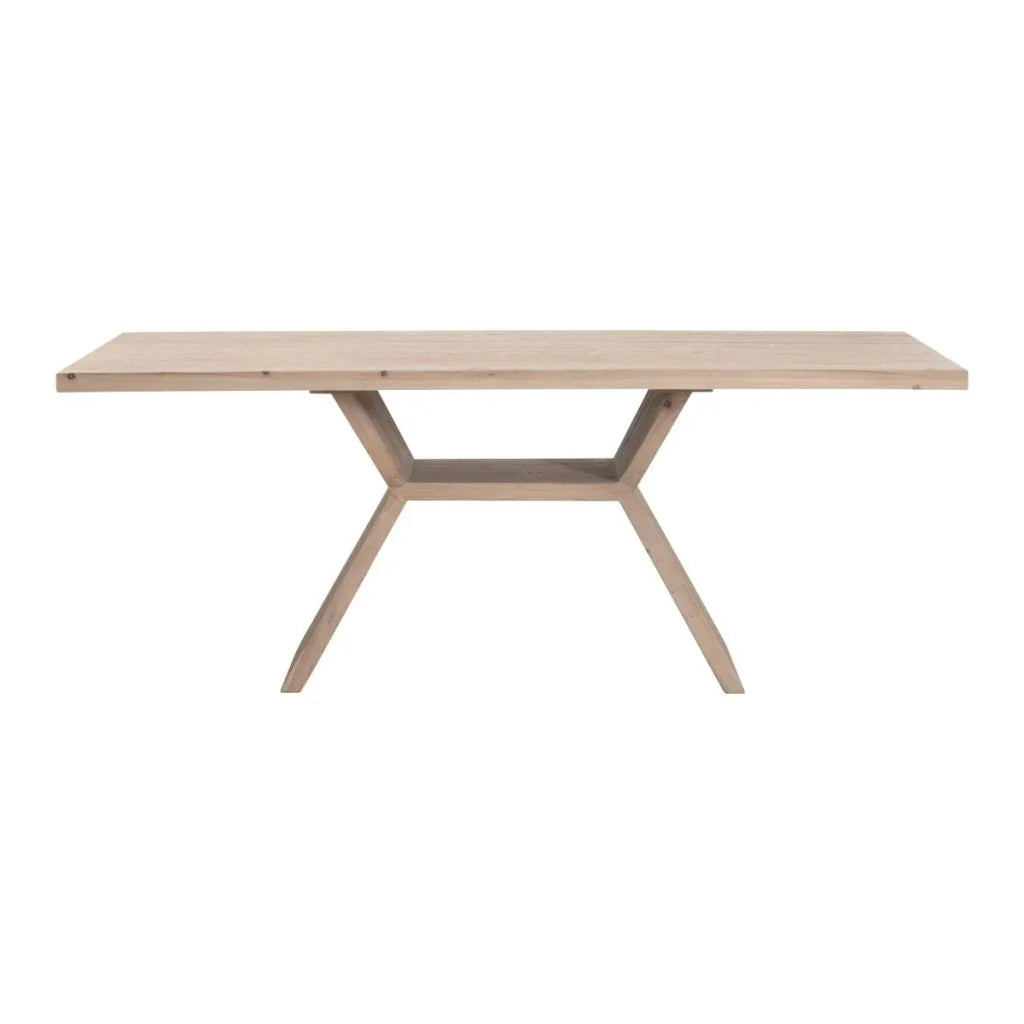 Bridge Wooden Rectangular Dining Table-Dining Tables-Essentials For Living-LOOMLAN