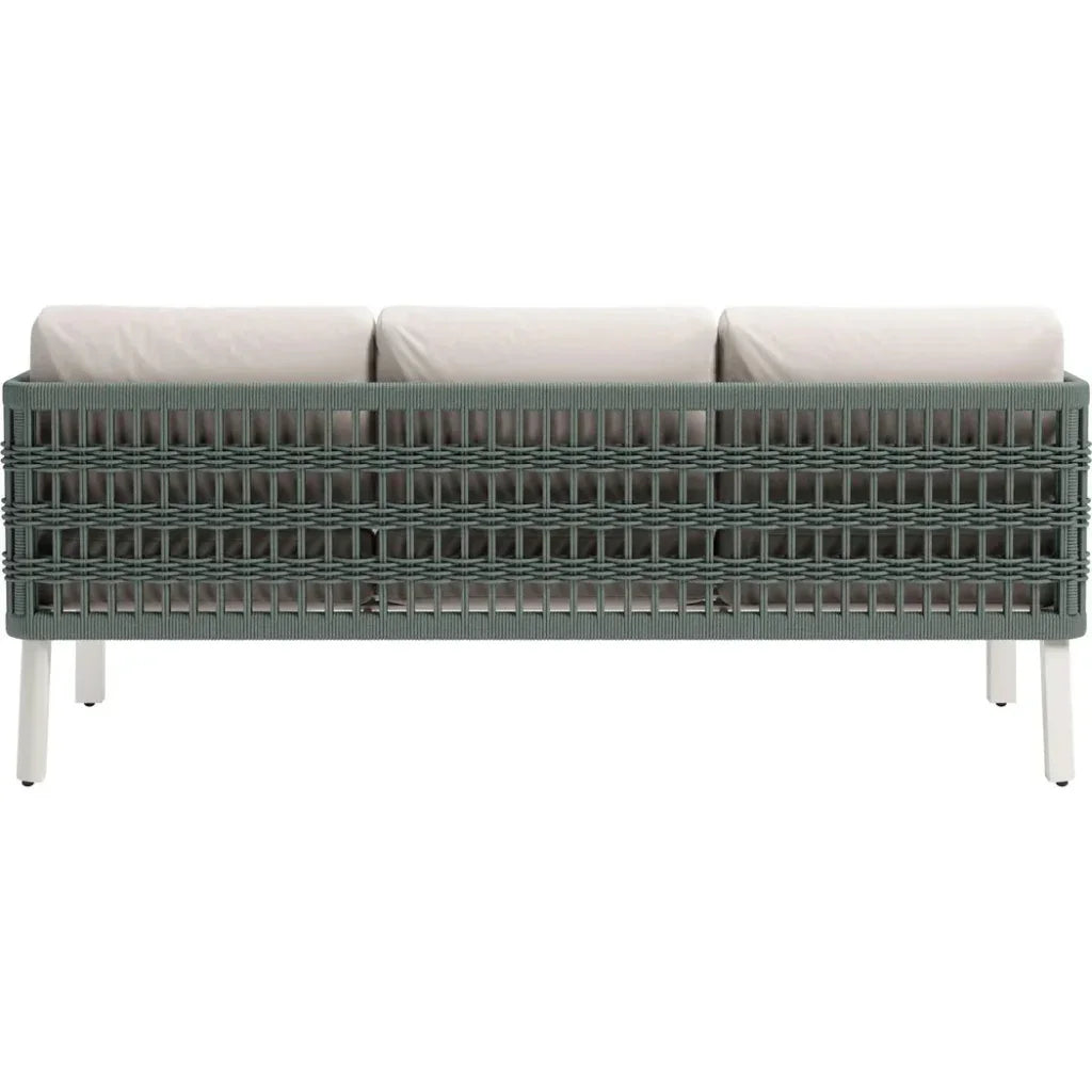 Bridgehampton White Sofa Washable Cushion - LOOMLAN - Zuo Modern - Outdoor Sofas & Loveseats