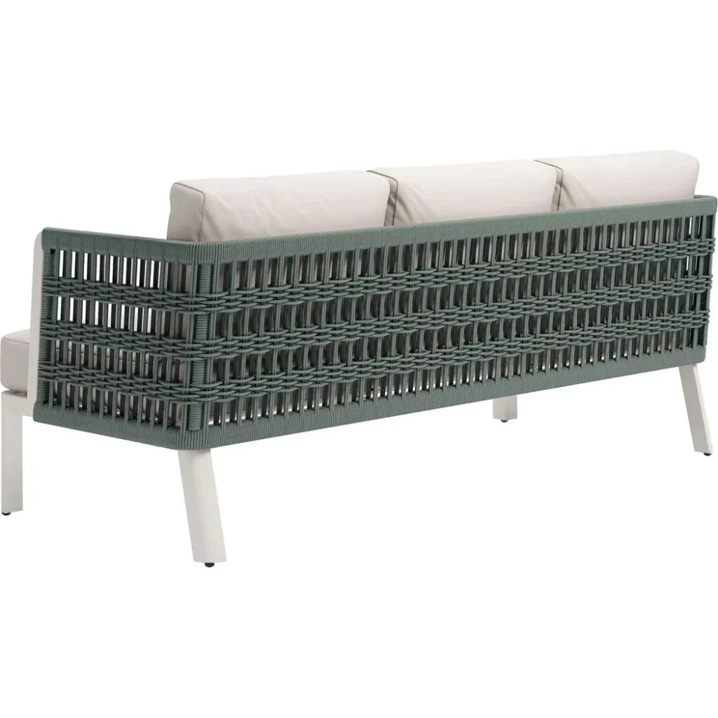Bridgehampton White Sofa Washable Cushion - LOOMLAN - Zuo Modern - Outdoor Sofas & Loveseats