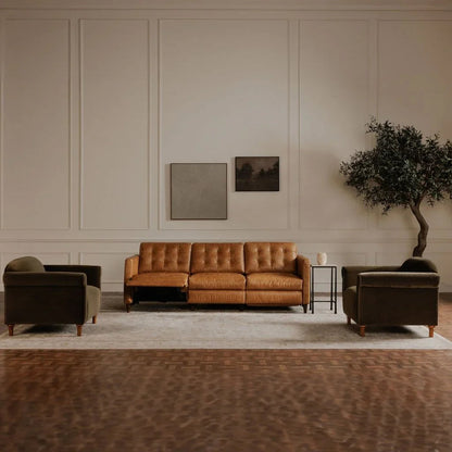 Bridgers Dual Controls Power Recliner Sofa - LOOMLAN - Moe's Home - Sofas & Loveseats