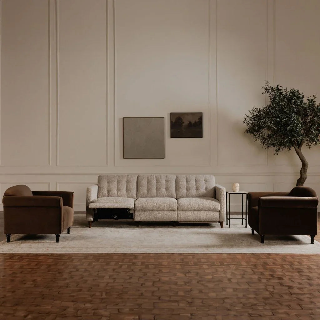 Bridgers Dual Controls Power Recliner Sofa - LOOMLAN - Moe's Home - Sofas & Loveseats