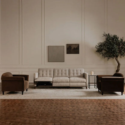 Bridgers Dual Controls Power Recliner Sofa - LOOMLAN - Moe's Home - Sofas & Loveseats