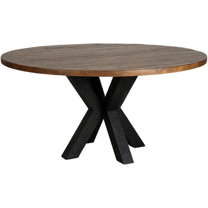 Bridgerton Natural Wooden Round Dining Table-Dining Tables-Furniture Classics-LOOMLAN