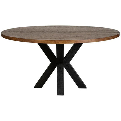 Bridgerton Natural Wooden Round Dining Table-Dining Tables-Furniture Classics-LOOMLAN