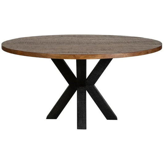 Bridgerton Natural Wooden Round Dining Table-Dining Tables-Furniture Classics-LOOMLAN