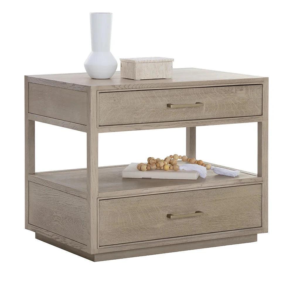 Bridgerton Nightstand Modern With Handles - LOOMLAN - SUNPAN - Nightstands