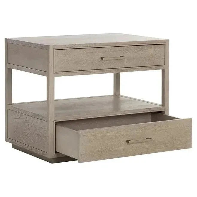 Bridgerton Nightstand Modern With Handles - LOOMLAN - SUNPAN - Nightstands