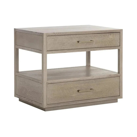 Bridgerton Nightstand Modern With Handles - LOOMLAN - SUNPAN - Nightstands