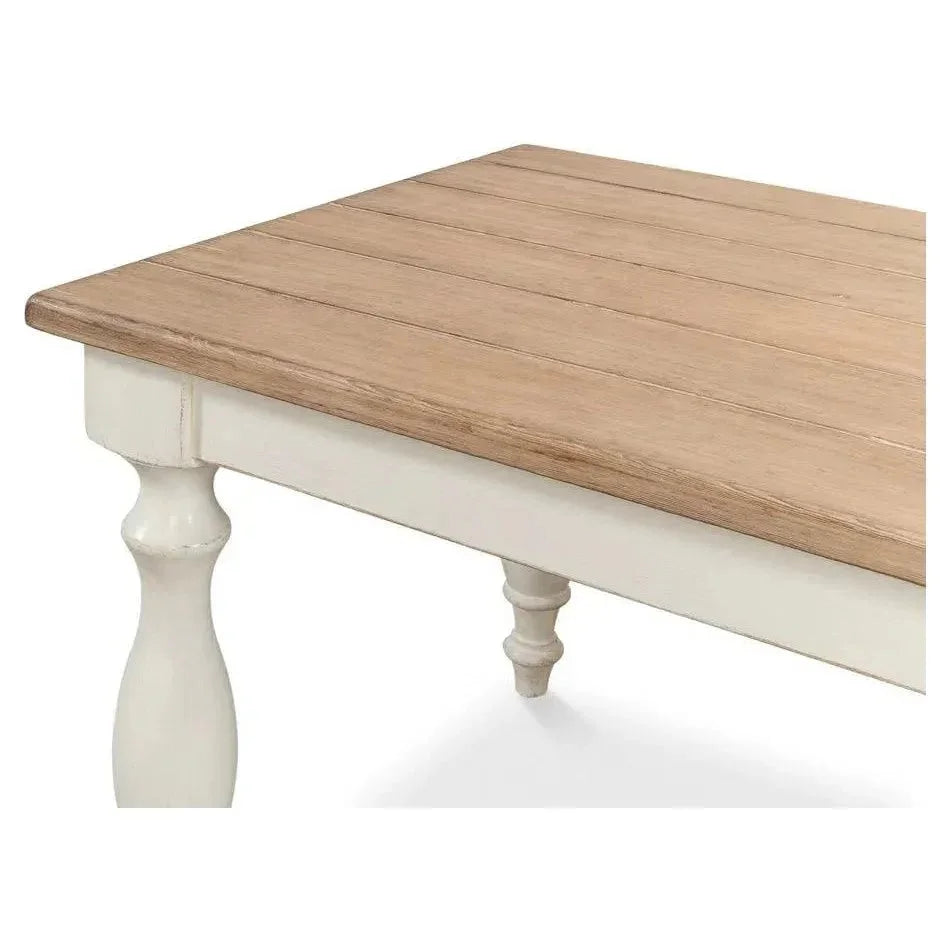 Brie Dining Table Seats 8 People-Dining Tables-Sarreid-LOOMLAN