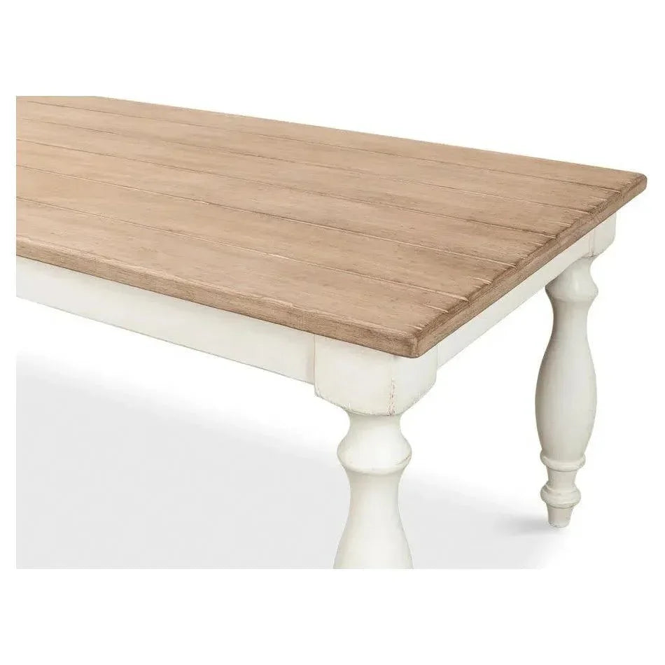 Brie Dining Table Seats 8 People-Dining Tables-Sarreid-LOOMLAN