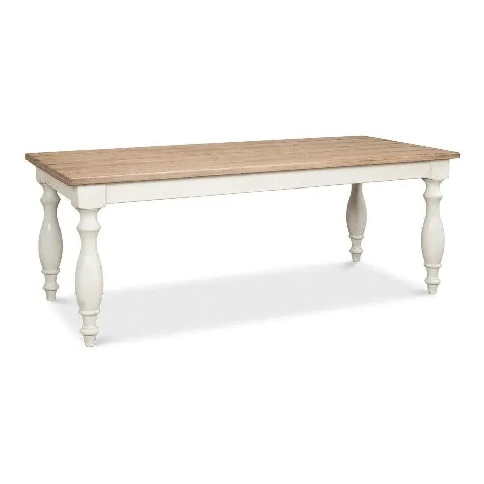 Brie Dining Table Seats 8 People-Dining Tables-Sarreid-LOOMLAN