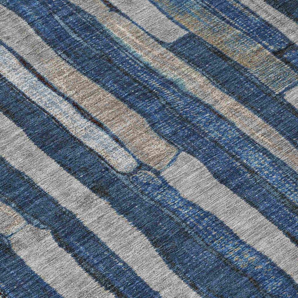 Brienna Blue Washable Indoor - Outdoor Rug - LOOMLAN - LOOMLAN Rugs - Outdoor Rugs