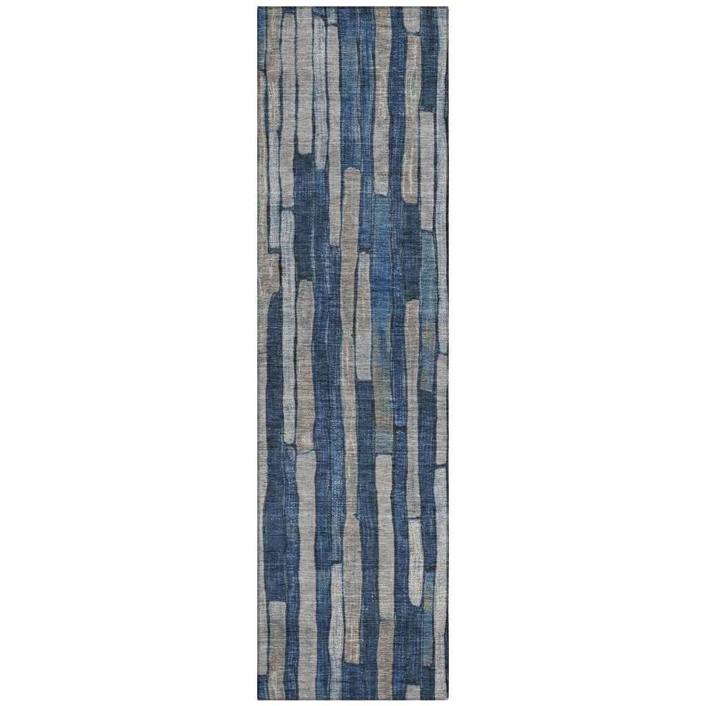 Brienna Blue Washable Indoor - Outdoor Rug - LOOMLAN - LOOMLAN Rugs - Outdoor Rugs